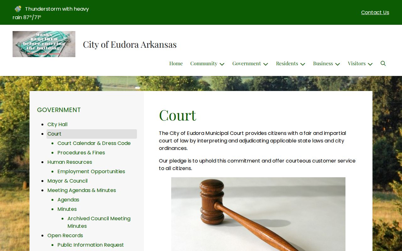 Eudora criminal history court and police records