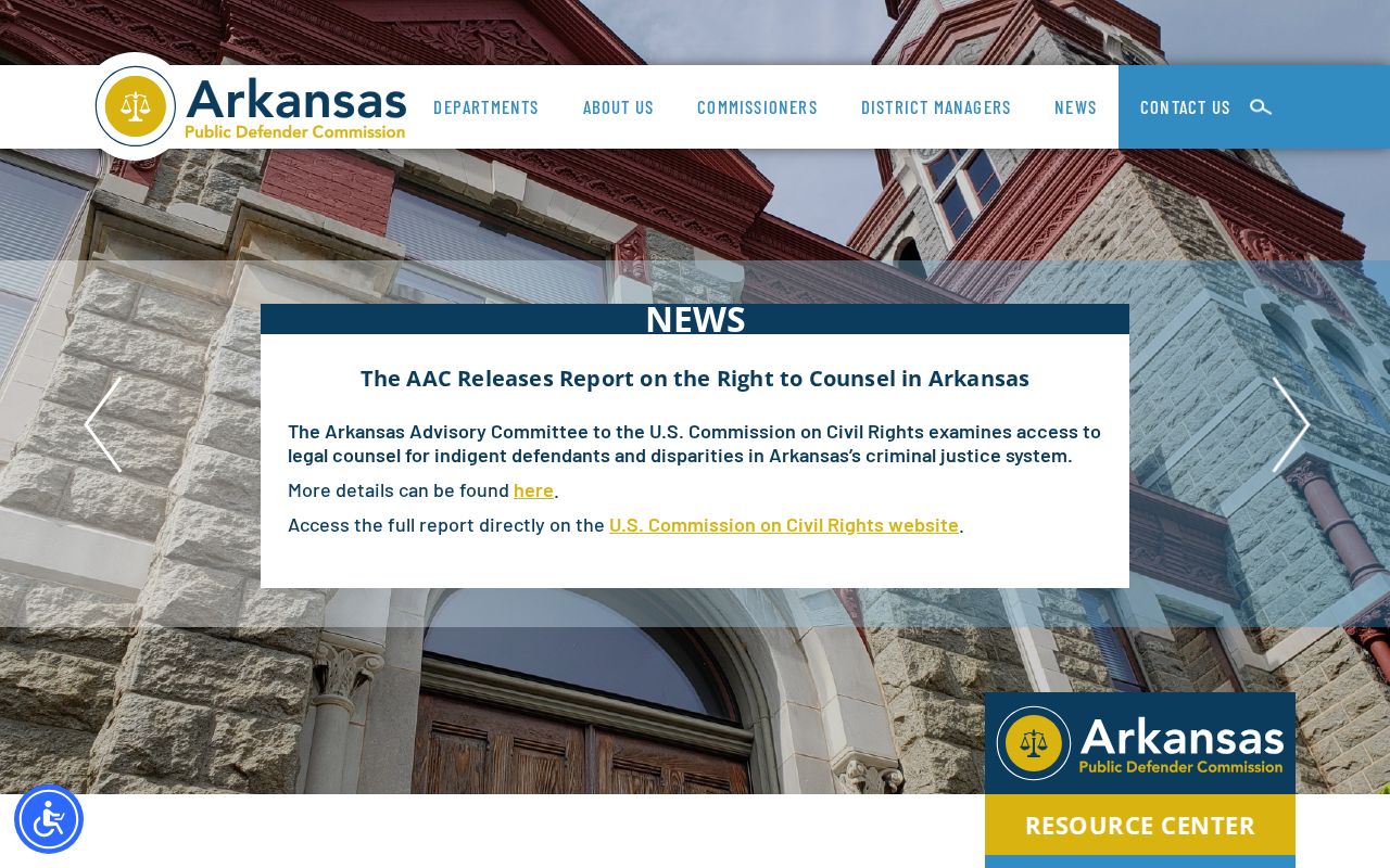 Chicot County criminal history Arkansas Public Defender Commission
